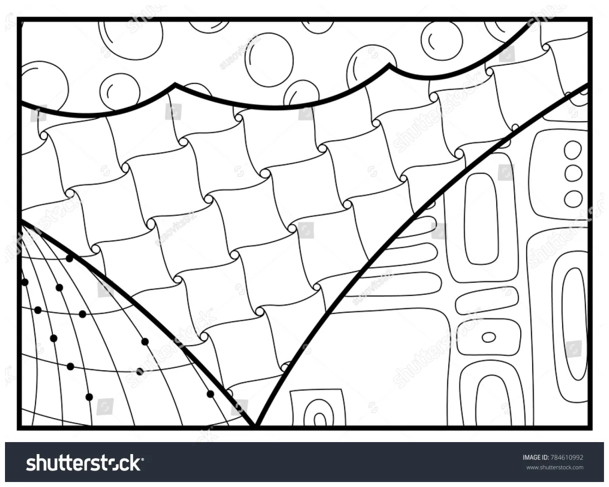 Zentangle coloring page stock vector 784610992