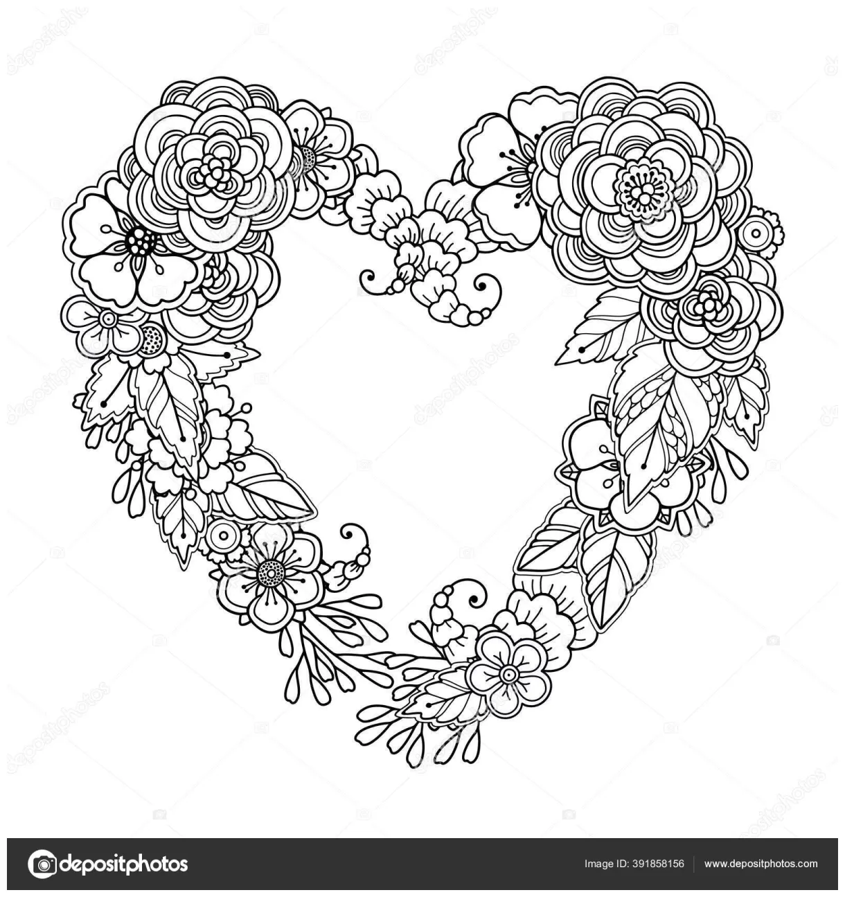 Heart Zentangle Coloring Pages [2025]