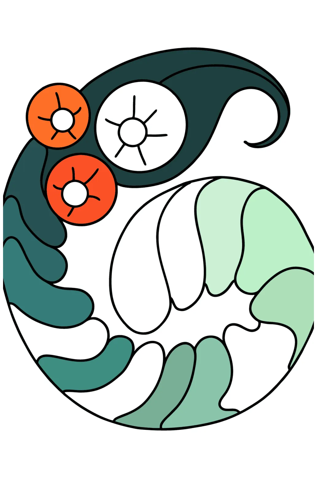 Zentangle heart coloring page ♥ Online and Print for Free!