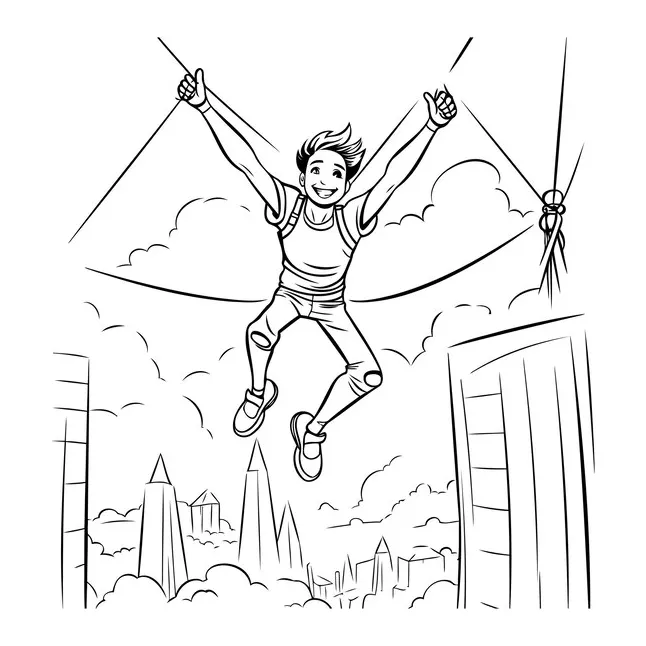 Zipline Coloring Images - Free Download on Freepik