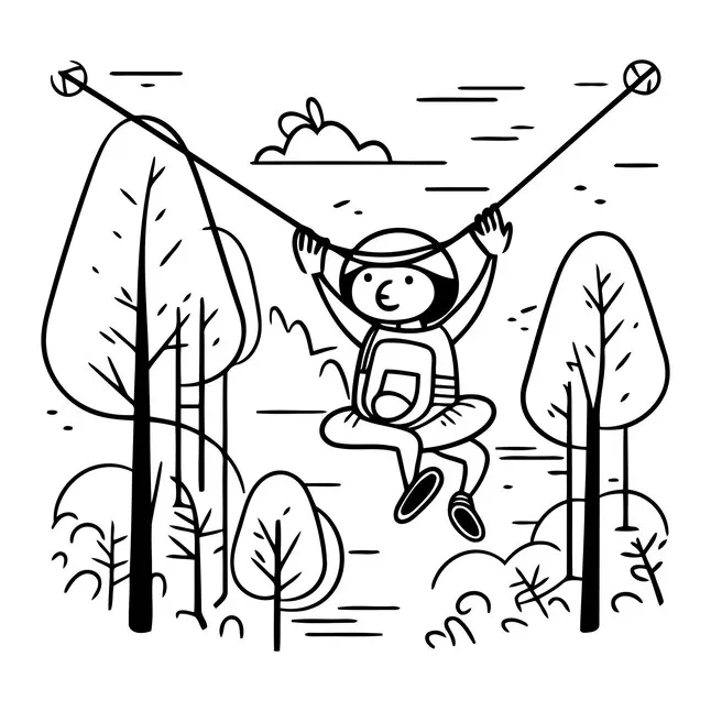 Zipline Coloring Images - Free Download on Freepik