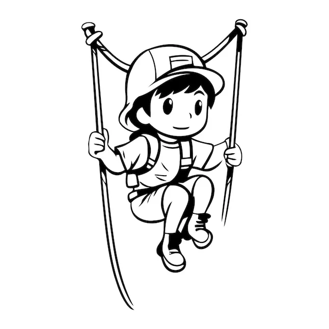 Zipline Coloring Images - Free Download on Freepik