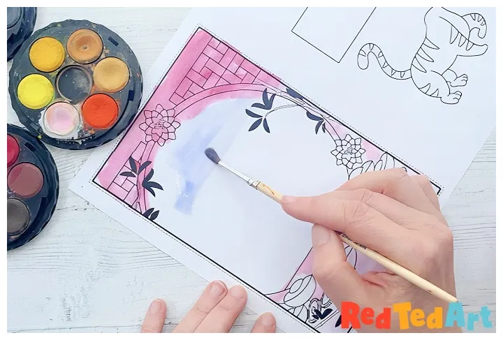 12 3d s red ted art kids crafts printable coloring page