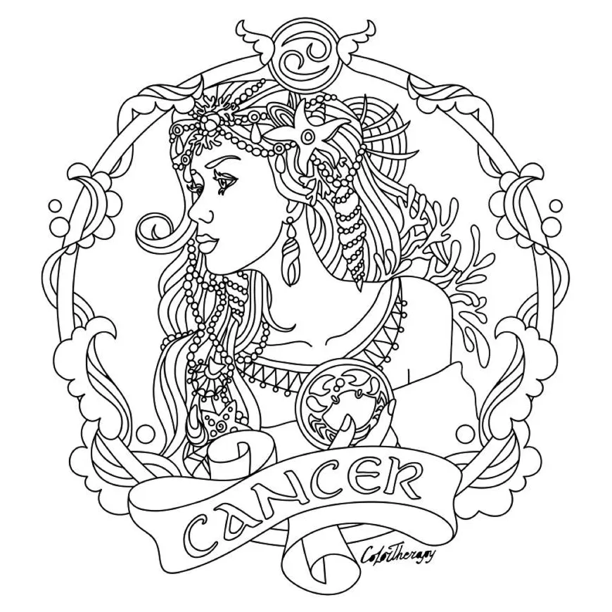 Zodiac Symbol Coloring Pages Coloring Pages
