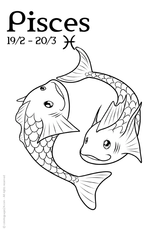 Zodiac: Coloring Pages & Books - 100% FREE and printable!