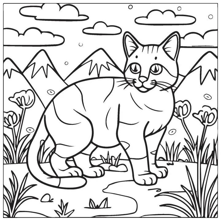 Zoo coloring page vector art, icons, and graphics for