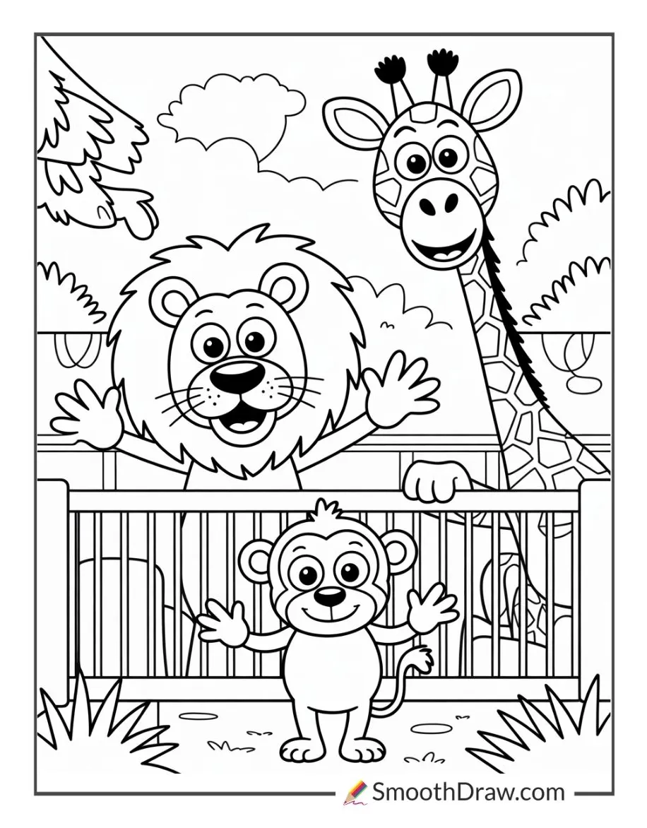 37 zoo coloring pages free printable pdfs smooth draw