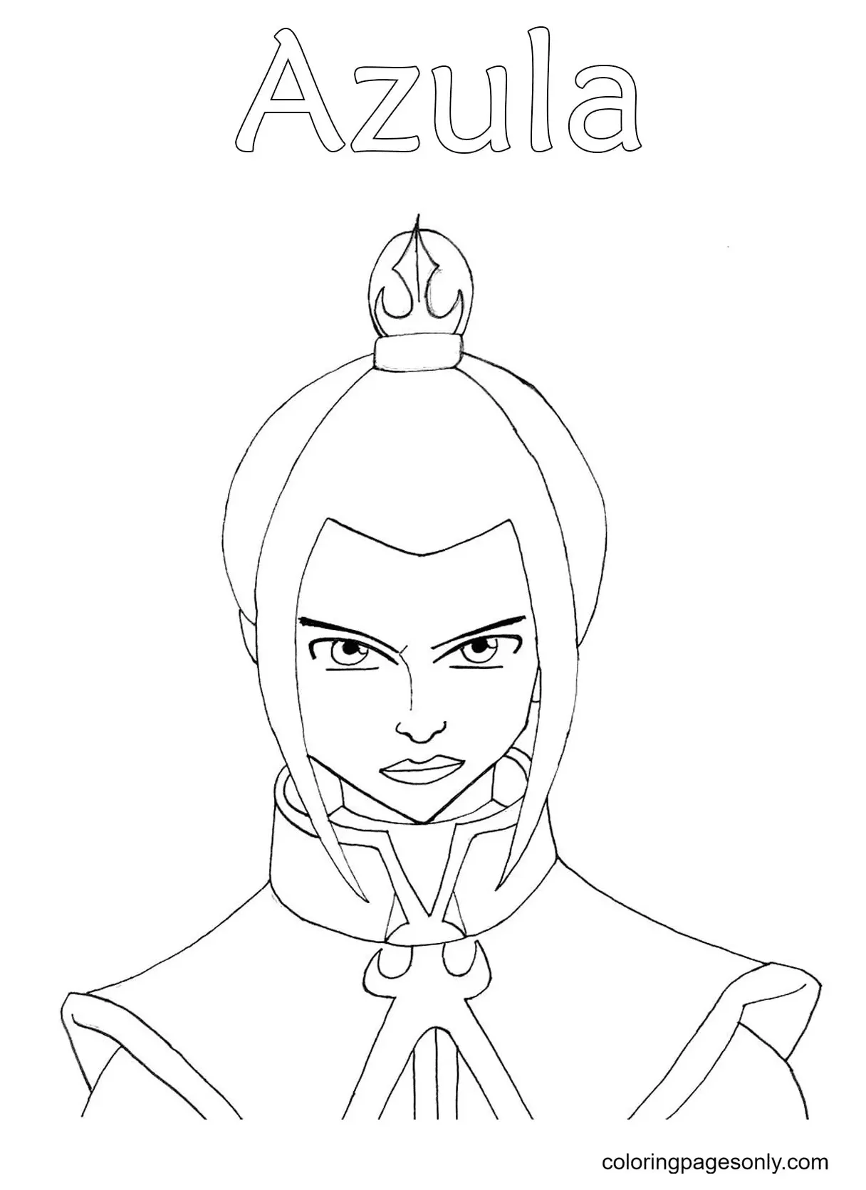 Azula s coloring pages