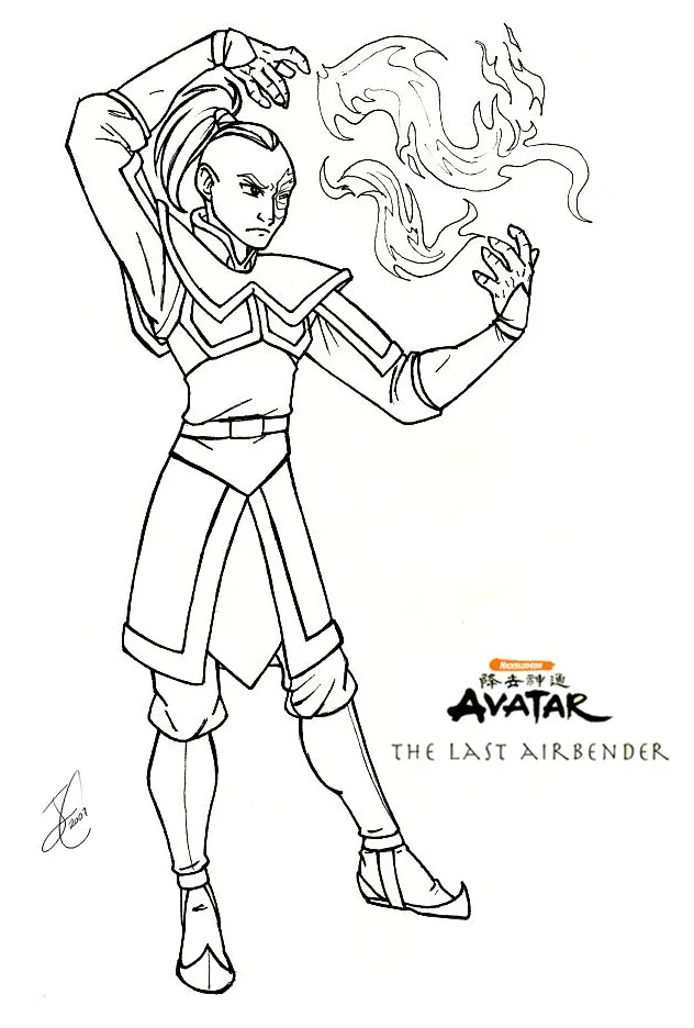 Azula s coloring pages